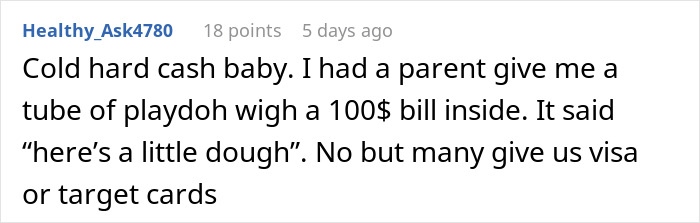 Screenshot of an online comment discussing teacher appreciation week deals and special offers involving cash and gift cards. Screenshot of an online comment discussing teacher appreciation week deals and special offers involving cash and gift cards.