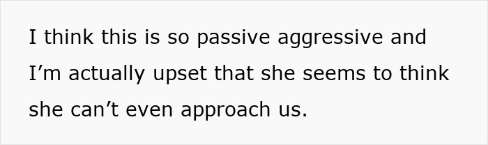 Text message expressing upset feelings about a neighbor's passive aggressive behavior after getting an outdoor cat. Text message expressing upset feelings about a neighbor's passive aggressive behavior after getting an outdoor cat.