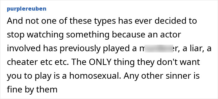 Screenshot of a comment praising Nick Offerman’s brutal clapback against homophobes, discussing acceptance in church. Screenshot of a comment praising Nick Offerman’s brutal clapback against homophobes, discussing acceptance in church.