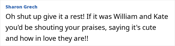 Comment text by Sharon Grech expressing frustration, related to Meghan Markle's twerking pregnancy video conspiracy theories. Comment text by Sharon Grech expressing frustration, related to Meghan Markle's twerking pregnancy video conspiracy theories.