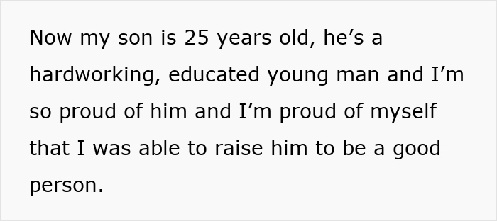 Text excerpt from a story about an absent grandma trying to reconnect after 25 years with her grown son. Text excerpt from a story about an absent grandma trying to reconnect after 25 years with her grown son.