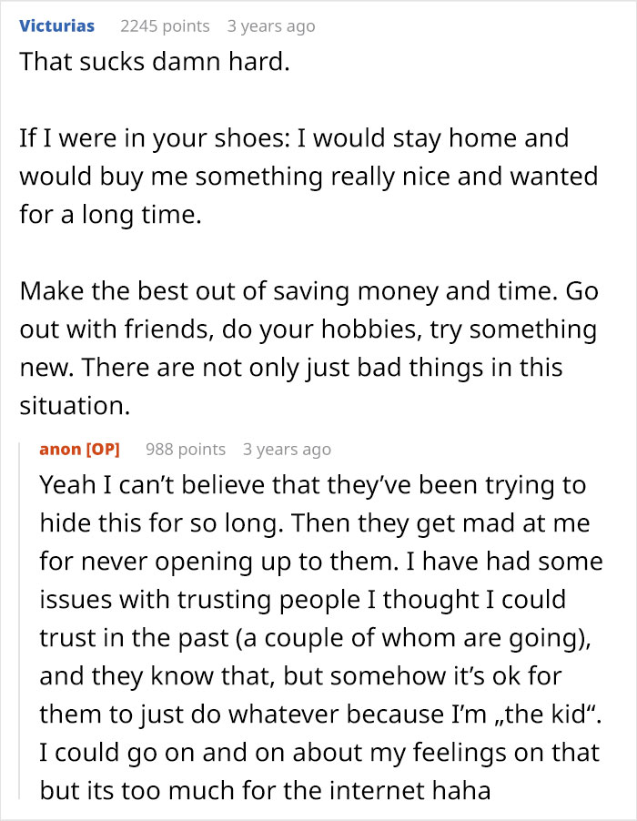 Reddit user responds with advice to woman feeling used for babysitting during family holiday invitation. Reddit user responds with advice to woman feeling used for babysitting during family holiday invitation.