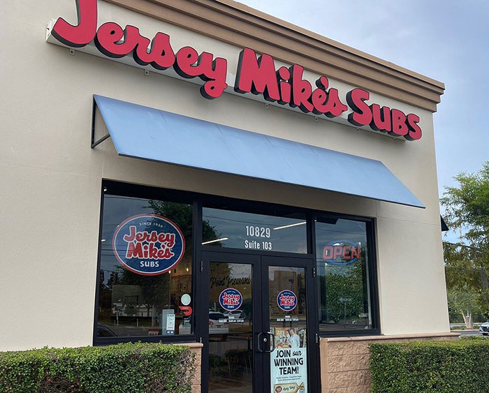 Jersey Mike's Subs storefront where captive woman's brave cry for help was hidden in the restroom, leading to rescue. Jersey Mike's Subs storefront where captive woman's brave cry for help was hidden in the restroom, leading to rescue.