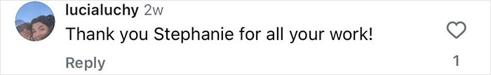 Comment on social media from user lucialuchy thanking Stephanie for her work, related to court trial involving Diddy's aged look. Comment on social media from user lucialuchy thanking Stephanie for her work, related to court trial involving Diddy's aged look.