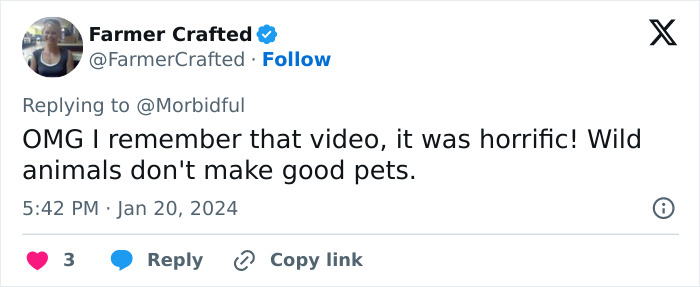 Tweet by Farmer Crafted expressing shock about a woman whose face was torn apart by chimpanzee and her face transplant story. Tweet by Farmer Crafted expressing shock about a woman whose face was torn apart by chimpanzee and her face transplant story.