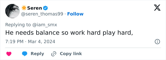 Screenshot of a social media reply discussing Elon Musk's sudden aging after his feud with Donald Trump. Screenshot of a social media reply discussing Elon Musk's sudden aging after his feud with Donald Trump.
