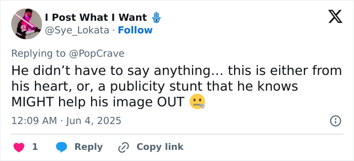 Screenshot of a tweet reacting to Chris Pratt's callous Parks and Rec tribute, questioning his intentions and sincerity. Screenshot of a tweet reacting to Chris Pratt's callous Parks and Rec tribute, questioning his intentions and sincerity.
