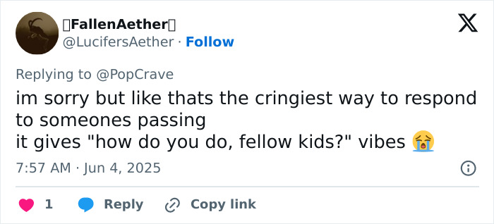 Screenshot of a Twitter reply criticizing Chris Pratt’s callous tribute to Parks and Rec co-star’s passing. Screenshot of a Twitter reply criticizing Chris Pratt’s callous tribute to Parks and Rec co-star’s passing.