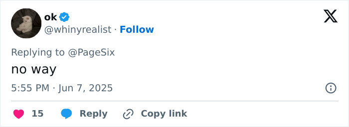 Screenshot of a Twitter reply saying no way, related to Jared Leto hit with inappropriate underage claims in new exposé. Screenshot of a Twitter reply saying no way, related to Jared Leto hit with inappropriate underage claims in new exposé.