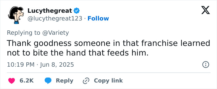 Tweet from user Lucythegreat reacting to Tom Felton enraging Harry Potter fans with comments on J.K. Rowling. Tweet from user Lucythegreat reacting to Tom Felton enraging Harry Potter fans with comments on J.K. Rowling.