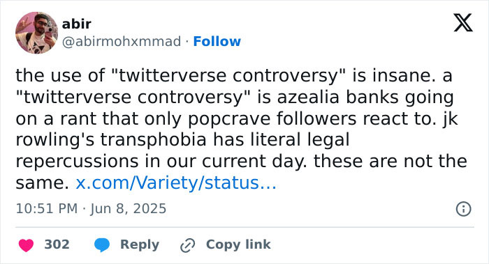 Screenshot of a tweet about Tom Felton enraging Harry Potter fans with red carpet comments on J.K. Rowling’s controversies. Screenshot of a tweet about Tom Felton enraging Harry Potter fans with red carpet comments on J.K. Rowling’s controversies.
