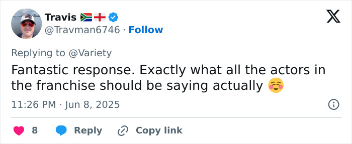 Screenshot of a tweet praising actors’ responses, related to Tom Felton enraging Harry Potter fans with red carpet comments. Screenshot of a tweet praising actors’ responses, related to Tom Felton enraging Harry Potter fans with red carpet comments.