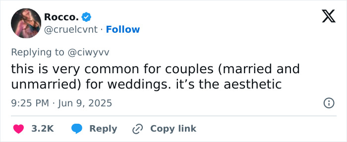 Tweet discussing common wedding aesthetics, relating to speculation about Taylor Swift and Travis Kelce secretly marrying after invitation leak. Tweet discussing common wedding aesthetics, relating to speculation about Taylor Swift and Travis Kelce secretly marrying after invitation leak.