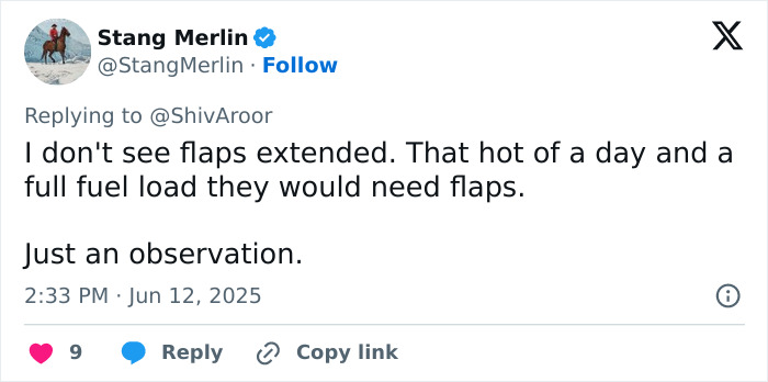 Tweet discussing unusual plane take-off observations amid expert comments on evil intent after a horrifying plane crash. Tweet discussing unusual plane take-off observations amid expert comments on evil intent after a horrifying plane crash.