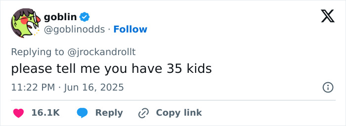Screenshot of a tweet mocking a dad shocked by a 1000 dollar Disneyland breakfast bill with a humorous reply about having 35 kids. Screenshot of a tweet mocking a dad shocked by a 1000 dollar Disneyland breakfast bill with a humorous reply about having 35 kids.