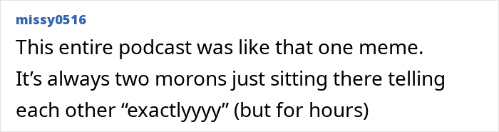 Screenshot of a social media comment mocking Meghan Markle's insufferable interview with Harry, highlighting humorous criticism. Screenshot of a social media comment mocking Meghan Markle's insufferable interview with Harry, highlighting humorous criticism.