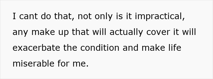 Text on white background about psoriasis and makeup worsening the condition for MOH at bestie's wedding. Text on white background about psoriasis and makeup worsening the condition for MOH at bestie's wedding.