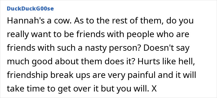 Screenshot of an online comment discussing the pain of a friendship break up after 10 years due to hidden hatred and numb reactions. Screenshot of an online comment discussing the pain of a friendship break up after 10 years due to hidden hatred and numb reactions.