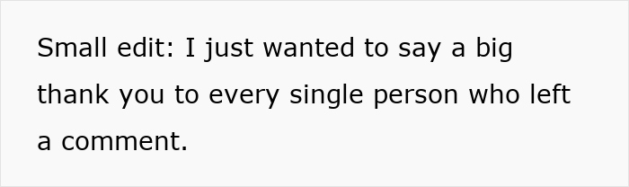 Text on a white background reading a thank you message to everyone who left a comment. Text on a white background reading a thank you message to everyone who left a comment.
