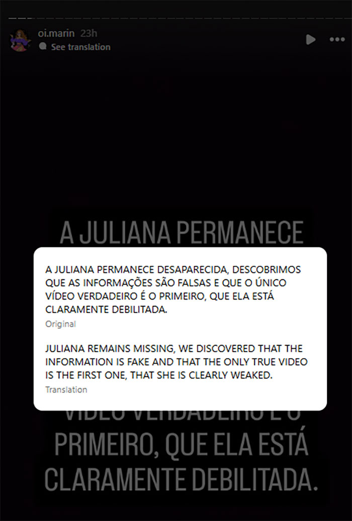 Screenshot of a social media post discussing a female tourist missing after being abandoned by guide on Indonesian volcano hike.