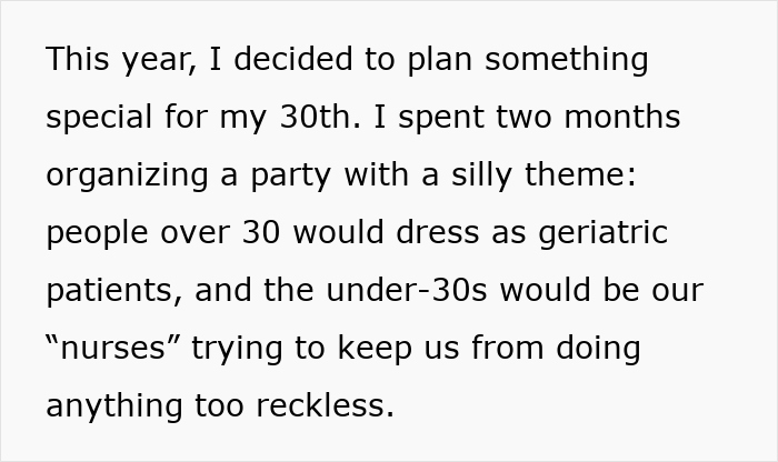 Alt text: Planning a longtime friends ghost friend bday party with a fun geriatric and nurse theme for 30th birthday celebration