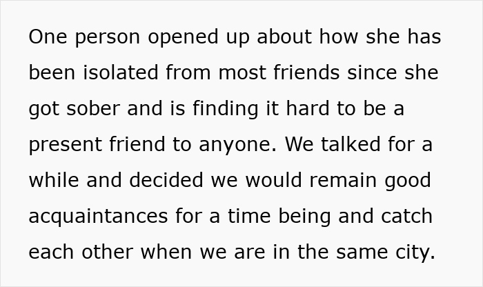 Person sharing experience of isolation after getting sober, reflecting on longtime friends and ghost friend struggles. Person sharing experience of isolation after getting sober, reflecting on longtime friends and ghost friend struggles.