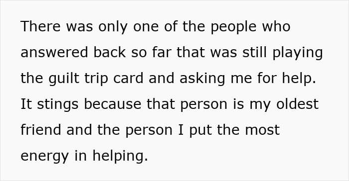 Text excerpt about longtime friends dealing with a ghost friend on a birthday, reflecting on loyalty and support feelings.