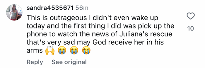Comment expressing sadness over a tourist trapped 1600ft inside an active volcano and abandoned by guide. Comment expressing sadness over a tourist trapped 1600ft inside an active volcano and abandoned by guide.