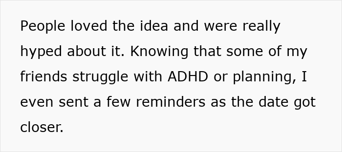 Text about friends supporting each other with reminders for a ghost friend birthday to help planning and ADHD challenges. Text about friends supporting each other with reminders for a ghost friend birthday to help planning and ADHD challenges.