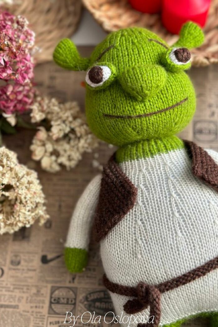 Here’s How To Knit Your Ogre Toy From The Movie 'Shrek' Here’s How To Knit Your Ogre Toy From The Movie 'Shrek'