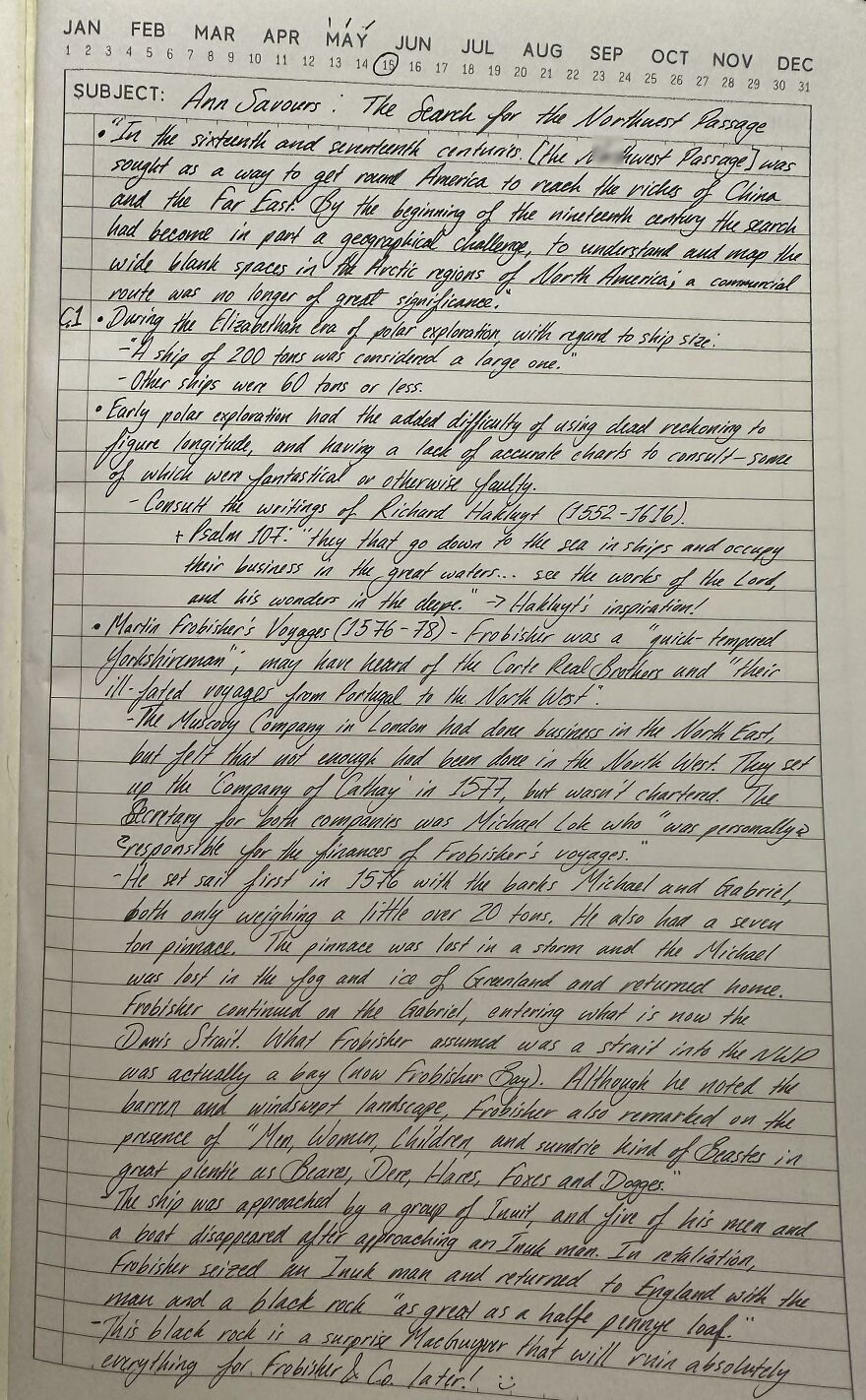 Handwritten historical notes on polar exploration showcasing perfect handwriting examples in detailed cursive script.