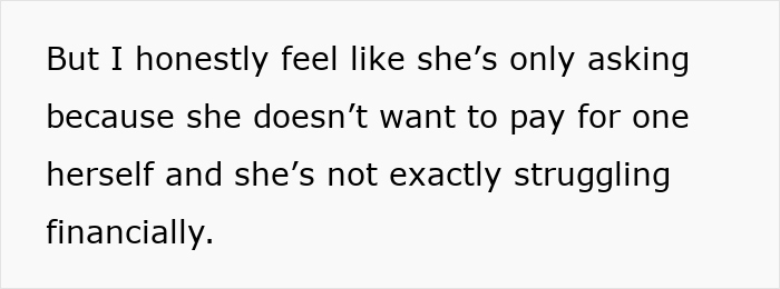 Text about a sister's struggle with paying for a wedding dress, highlighting wedding dress sisters drama. Text about a sister's struggle with paying for a wedding dress, highlighting wedding dress sisters drama.