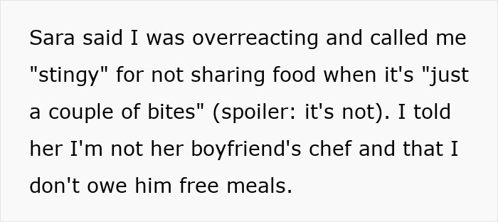 Woman Stops Letting Roommate&rsquo;s BF Steal Her Food From Her, Infuriates The Roommate