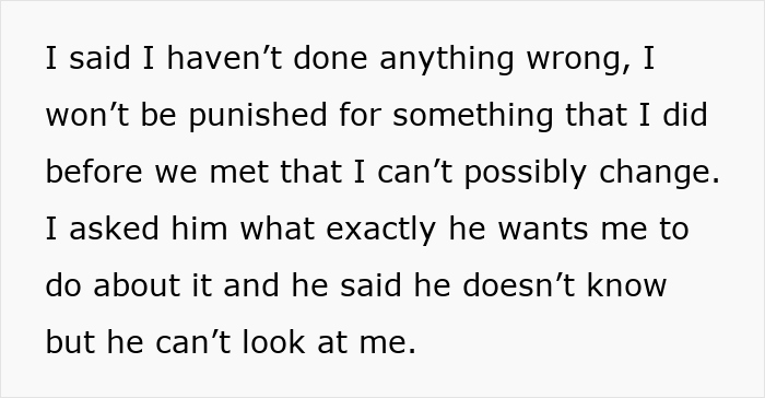 Text excerpt discussing a boyfriend's insecurities about a kiss from over a decade ago causing disbelief among folks.