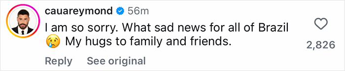 Screenshot of an Instagram comment expressing sorrow over tourist trapped 1600ft inside active volcano and losing life after 4 days. Screenshot of an Instagram comment expressing sorrow over tourist trapped 1600ft inside active volcano and losing life after 4 days.