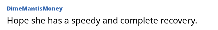 Comment on a forum post expressing hope for a speedy and complete recovery after breast reduction surgery for a model with an F-cup chest.