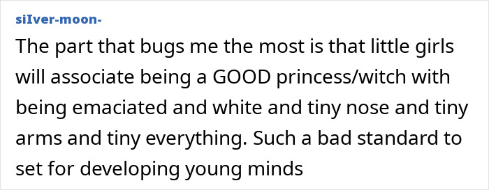 Screenshot of a comment criticizing the entirely visible ribcage and ghoulish look in Ariana Grande’s new Wicked trailer. Screenshot of a comment criticizing the entirely visible ribcage and ghoulish look in Ariana Grande’s new Wicked trailer.