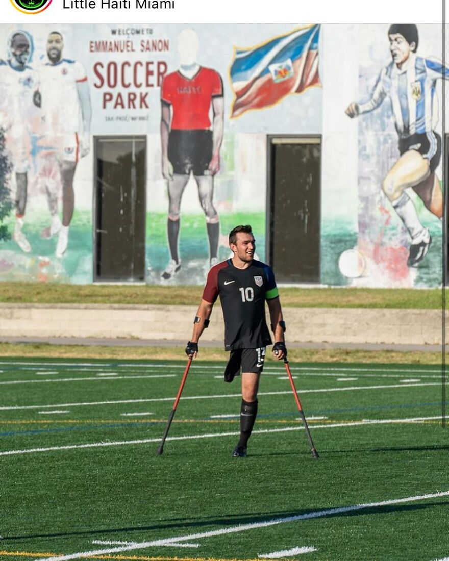 Amputee Soccer Star Nico Calabria's Epic Double Crossbar Challenge!