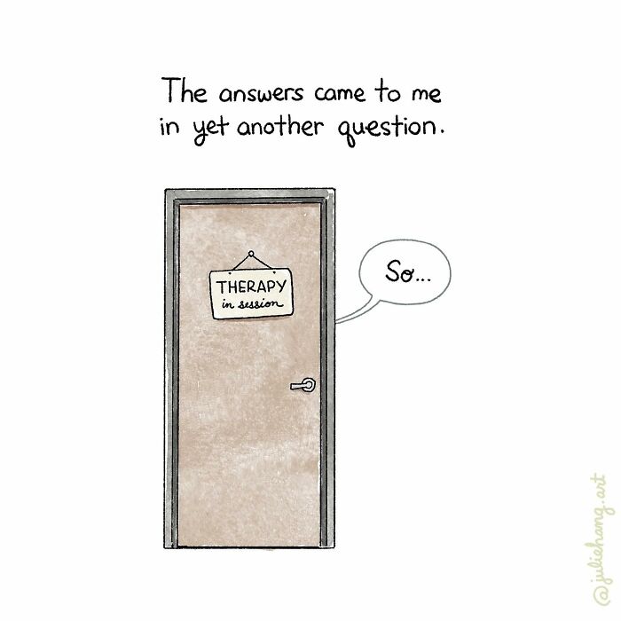 A closed therapy door with a sign reading therapy in session, illustrating moving stories about life’s ups and downs.