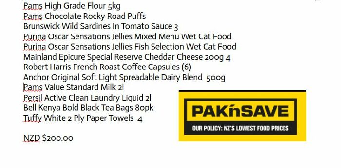 Nz Cheapest Supermarket ( $us120)