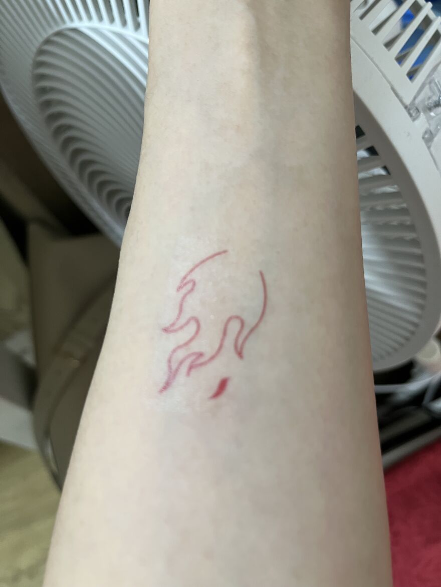 I Got This Flame Tattoo (Temporary Ink) &ndash; Had To Share!
