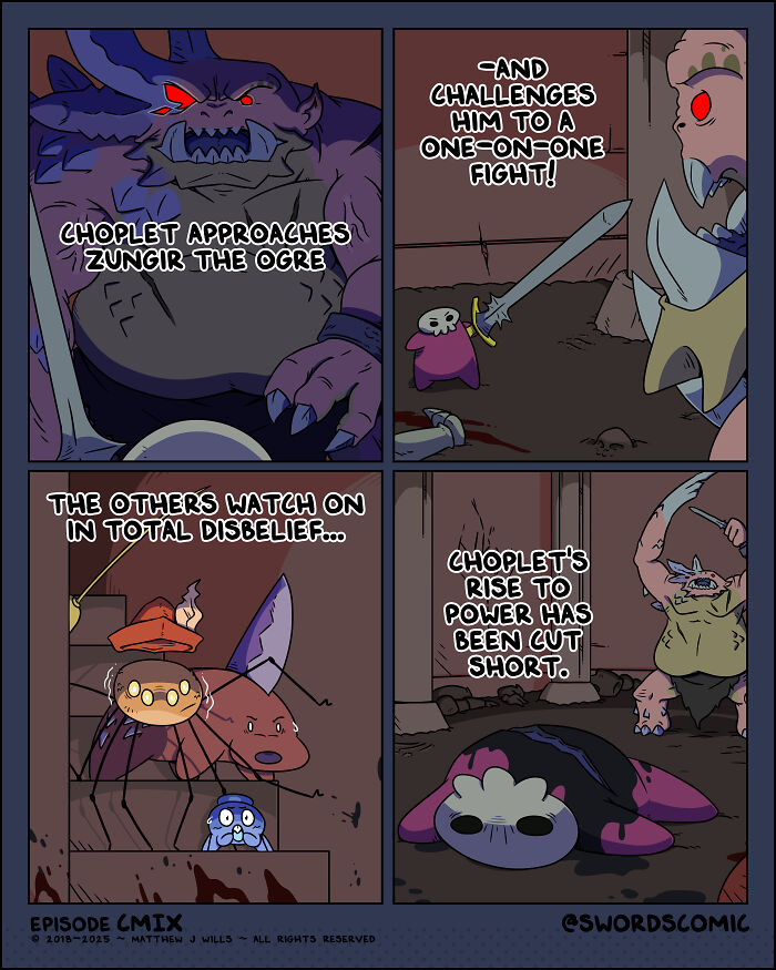 A Dungeon Monster Named Choplet Is The New Star Of My Comic, And He’s Way Braver Than You Think