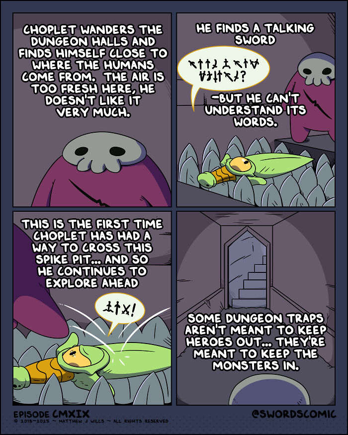 A Dungeon Monster Named Choplet Is The New Star Of My Comic, And He’s Way Braver Than You Think