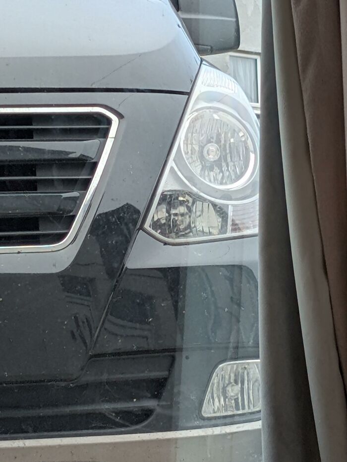 This Headlights On The Car Looks Like Eric Wareheim