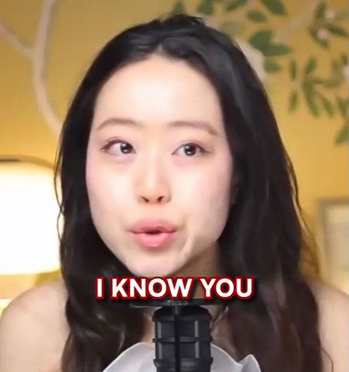 Woman discussing Diddy's aged look and alleged threat in court during trial, speaking into a microphone indoors.