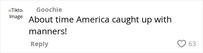 Comment on social media criticizing Americans' primitive way of eating with cutlery, caption says about time America caught up with manners Comment on social media criticizing Americans' primitive way of eating with cutlery, caption says about time America caught up with manners
