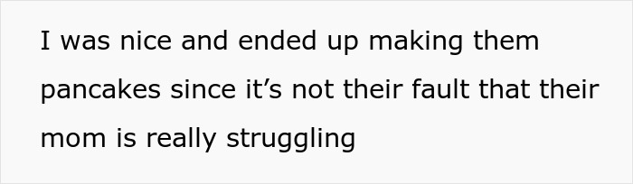 Man making pancakes for sister’s kids while she sleeps till noon, highlighting role as chef and caregiver. Man making pancakes for sister’s kids while she sleeps till noon, highlighting role as chef and caregiver.