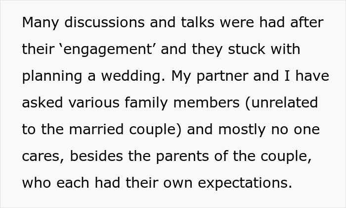 Wedding guests shocked and confused after couple reveals they eloped three years before their big day celebration.