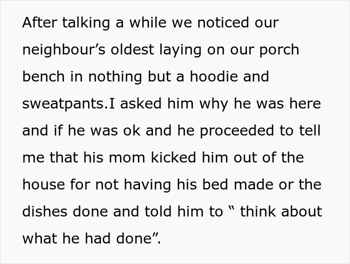 Child left outside on cold Christmas night by mom for not making bed, neighbors report incident to CPS.