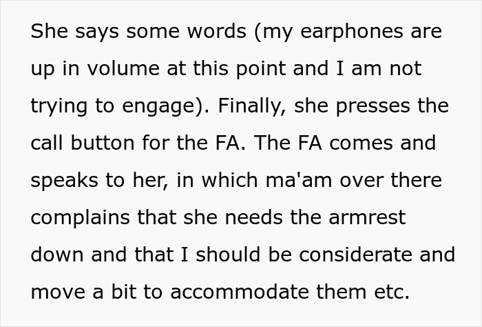 Passenger refuses to raise armrest, obese woman insists, flight attendant intervenes during airplane conflict. Passenger refuses to raise armrest, obese woman insists, flight attendant intervenes during airplane conflict.